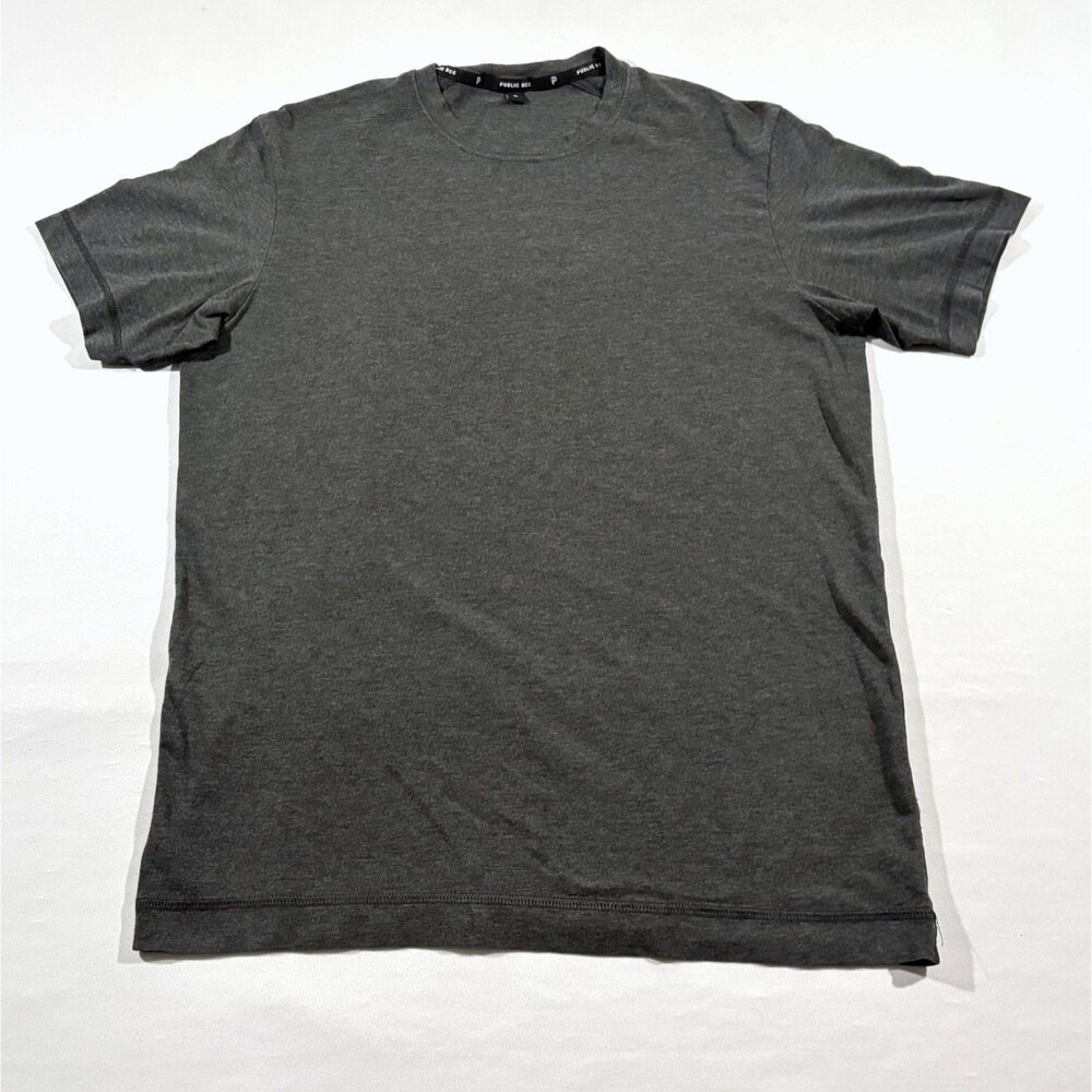 Public Rec Go-To T-Shirt Pima Cotton Gray Comfortable Soft Basic Tee Crew Sz S